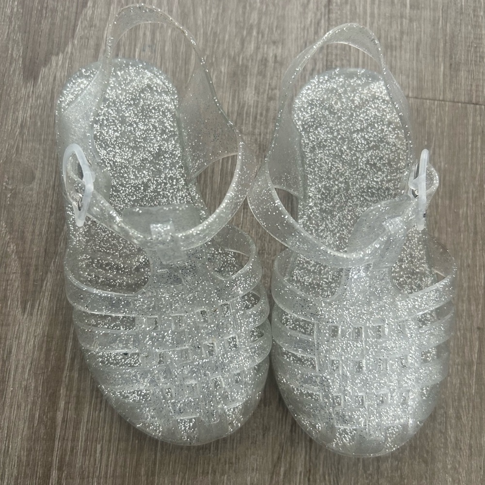 Glitter Jelly Sandals